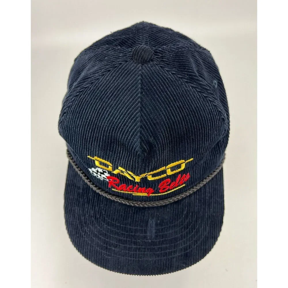 Vintage Dayco Racing Belts Black Roper Snapback Cap Hat YoungAn - Picture 7 of 13